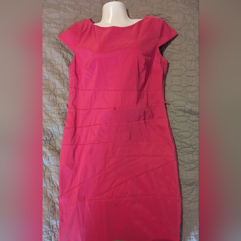 Pink business casual dress